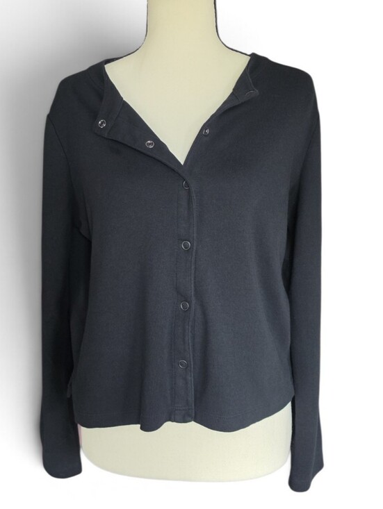 Isaac Mizrahi Tops - Isaac Mizrahi Black Button Down Shirt-Size Medium